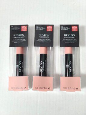 Lot of 3 Revlon PhotoReady Color Correcting Pen 030 for Dark Spots 0.08 fl oz